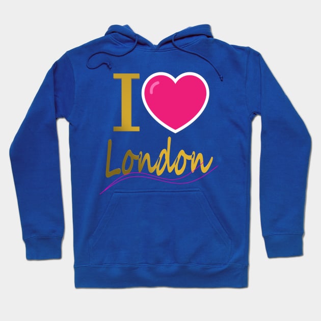 I Love London Hoodie by CDUS